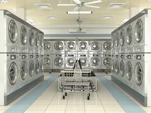 Modern Laundromat Interior